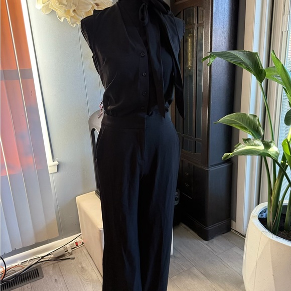 New York & Company Pants - New York & Company Black Button-Down Jumpsuit